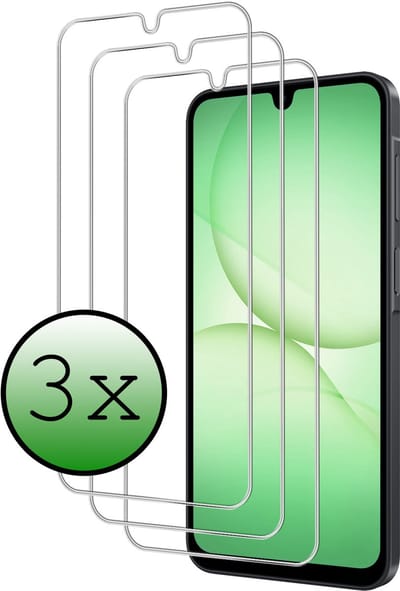Screenprotector - 3 Stuks Geschikt voor Samsung Galaxy A17 - Extra Sterk - Beschermglas - Gehard Glas - Tempered Glass - Screen Protector