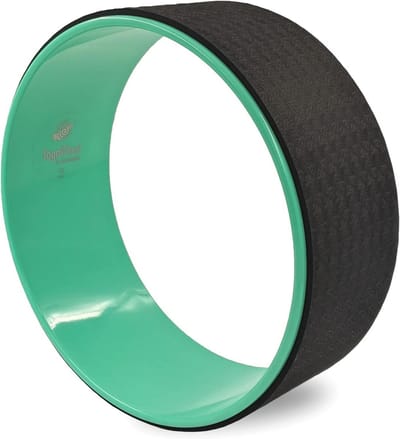 Yoga Wheel Turquoise 39 cm - Hulpmiddel voor Flexibiliteit en Balans