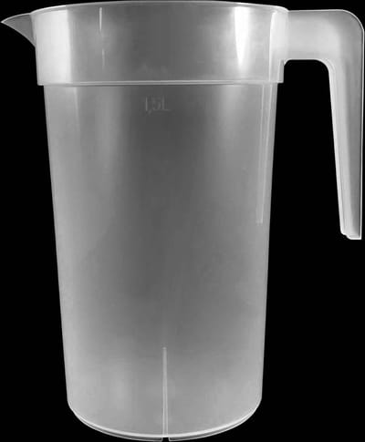 BIER PITCHER/SCHENKKAN 1,5 L. (3 STUKS) HERBRUIKBAAR.