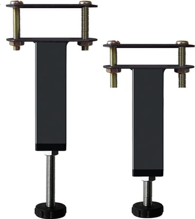 Verstelbare Bedpoten Set van 2 - Metalen Meubelondersteuning voor Bedframes (15 cm - 22 cm)