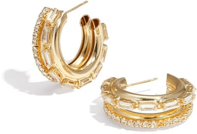 IJzeren hoepeloorbellen cirkel Elegante kerst Luxe serie Dames sieraden