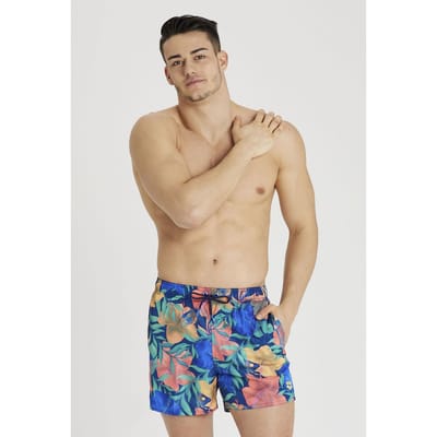 Arena Beach Short Allover Multicolor Maat: S | Zwembroeken Outlet | Heren | Blauw