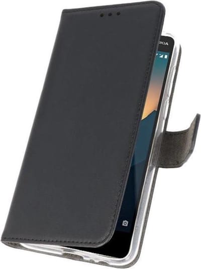 Booktype Telefoonhoesjes - Bookcase Hoesje - Wallet Case - Geschikt voor Nokia 2.1 - Zwart
