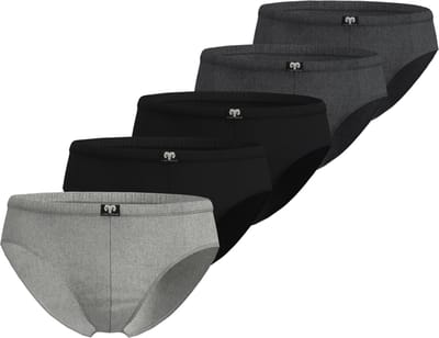 CECEBA Challenger Herenslip - 5-pack Multipack - Grijs