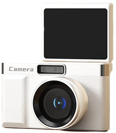 Retro Digitale Camera met Dubbele Lens, 5x Optische Zoom en 2.4" LCD-scherm