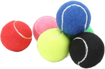 Tennistrainingsballen Set - Oefenballen Tennis - Jeugd Training - Waterdichte Buitenlaag - 6 Delige Set - Meerdere Kleuren