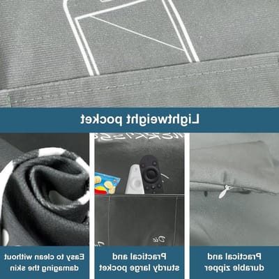 Cushion met 3 Pockets en Kussenhoes 45 x 45 cm - Decoratief Kussen voor Mannen, Leuk Cadeau voor Verjaardag, Vaderdag en Kerst