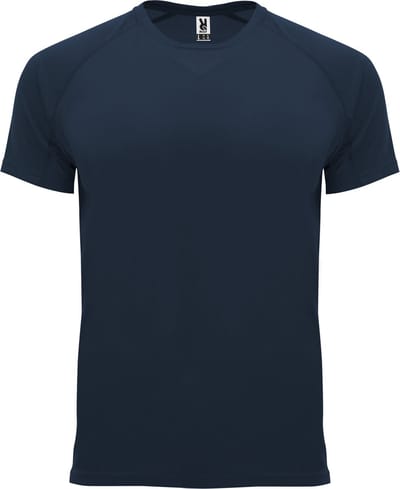 Donkerblauw heren 2 pack sportshirt korte mouwen Bahrain merk Roly maat M