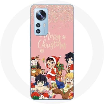 Coque pour Xiaomi Mi 12 / 12X Demon slayer merry christmas affiche Anime Manga