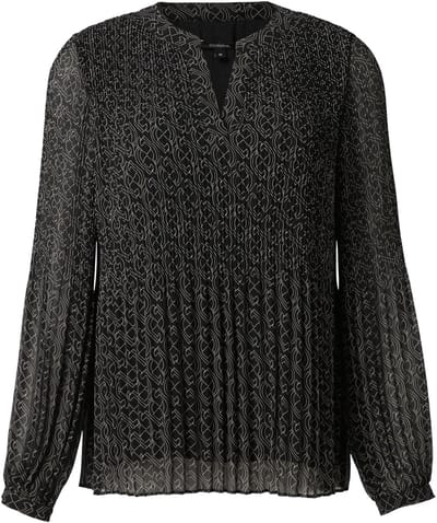 Plissé Blouse in Mousseline voor Dames COMMA