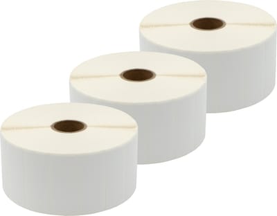 DULA Compatible labels 51x19mm - 3500 etiketten per rol - kern 25 mm - Wit - Permanent - Alternatief voor Dymo 11355 - 3 rollen