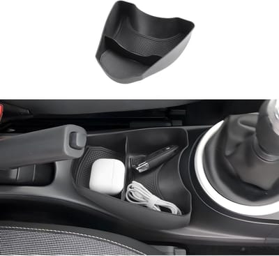 Center Console Opbergdoos voor Twingo 3 (2014-2024) - Organizer Tray met Antislipmatten en 3M Lijminstructies, Ideaal voor Extra Opbergruimte en Organisatie