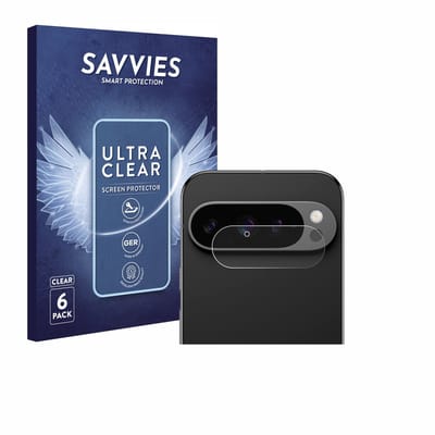 Savvies - Screenprotector voor Google Pixel 9 Pro (ALLEEN Camera Lens) - Folie Beschermfolie transparant 6 Stuks