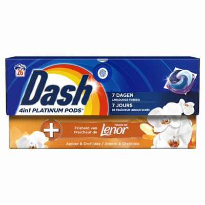 Dash Wasmiddelcapsules 4in1 Pods Amber & Orchidee - 26 stuks