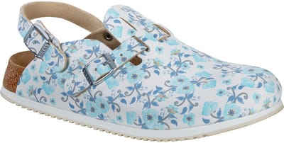Birkenstock Kay SL Dames Werkklompen Blooming Roses Blue Narrow-fit |  Blauw | Imitatieleer | Maat 35
