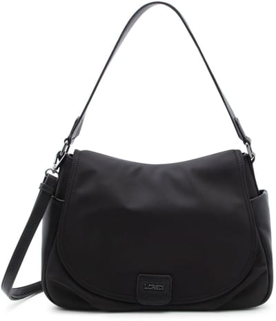 L.CREDI schoudertas Sadma Flapbag Schwarz zwart