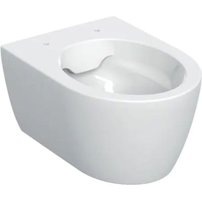 Geberit iCon wall-hung WC low-flush, short projection, closed form, Rimfree 502.380.00.1