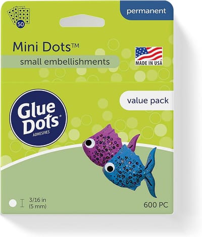 Dubbelzijdige Plakpunten Mini Dots Voordeelverpakking Permanent 600 Stuks
