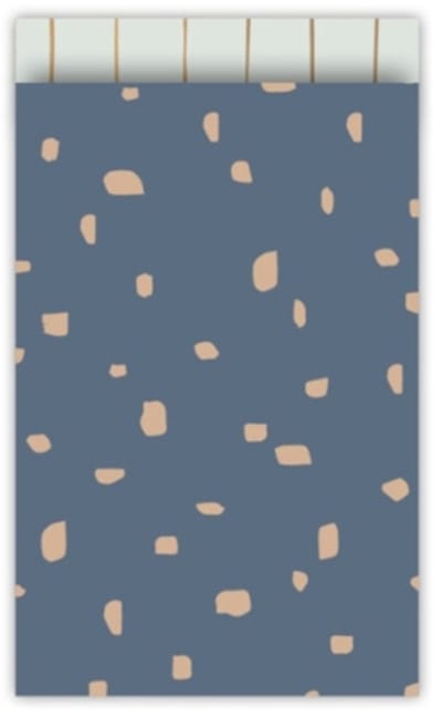 25x Cadeauzakje Blue Dots 12x19cm