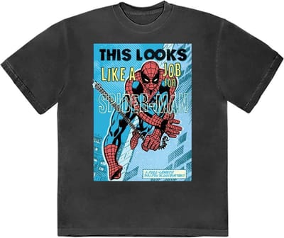 Marvel Spider-Man - Looks Like A Job For Spiderman Heren T-shirt - S - Zwart