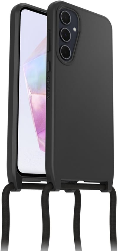 OtterBox React Necklace - Geschikt voor Samsung Galaxy A35 - Hoesje met Koord - Zwart