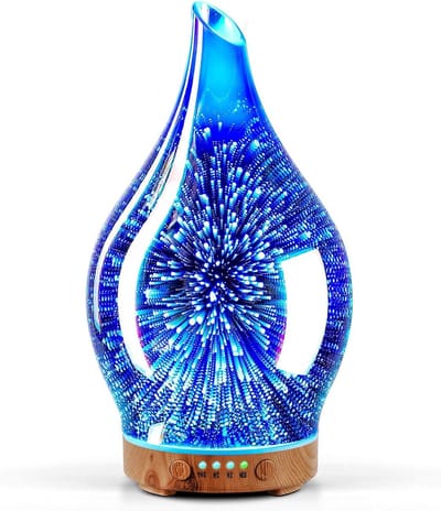 Aroma Diffuser en Luchtbevochtiger 150 ml - Stil Ultrasonic met 7 Kleuren LED voor Thuis, Yoga en Spa met Timer - BPA Vrij