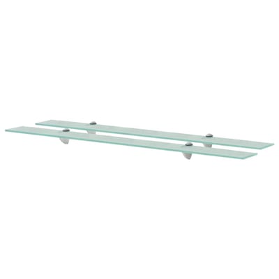 vidaXL - Schappen - zwevend - 2 - st - 100x20 - cm - 8 - mm - glas