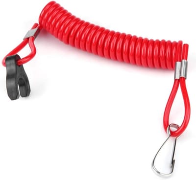 Veiligheidsstopknop voor Buitenboordmotoren met Tether Lanyard - Noodstop Schakelaar voor Motoren en Bootaccessoires