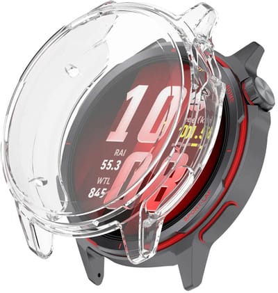 Strap-it TPU Case geschikt voor Huawei Watch GT Runner 2 - Optimale bescherming tegen krassen & stoten - Screenprotector (Transparant)