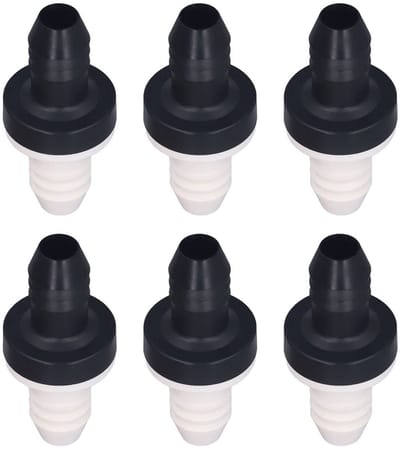 Dailygoods- Terugslagklep 150mm - Hoge Chemische Stabiliteit - Veilige Lengte 43mm - 6 Stuks - Fijn Vervaardigd - Brede Toepassing - Terugslagventiel