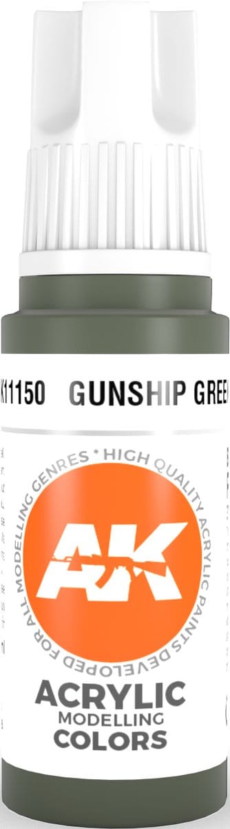 Gunship Green Acrylic Modelling Color - 17ml - AK-11150