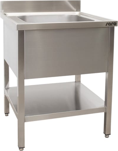 SARO Spoeltafel met 1 Wasbak Gecentreerd 600 mm Diepte 700 Mm - 600-2500 - Horeca & Professioneel - Horeca & Professioneel