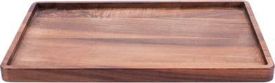Bowls and Dishes Pure Walnut Wood | Duurzaam | Serveertray rechthoekig L 28 x 17 cm | walnoot hout | BBQ cadeautip!