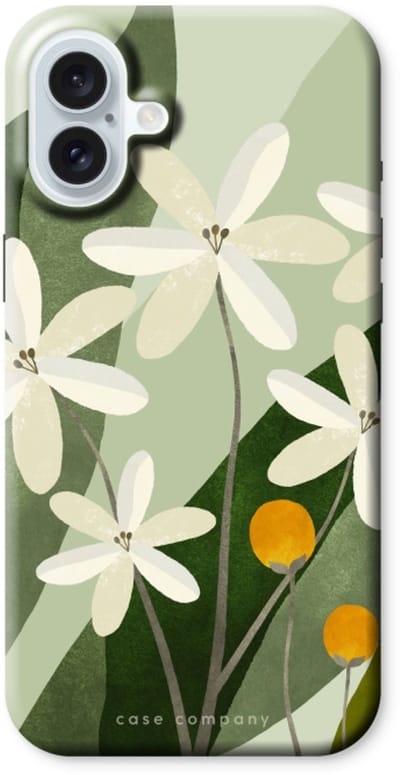 Case Company® - Hoesje geschikt voor iPhone 16 Plus hoesje - Ivory bloom - Tough Case - Maximale Bescherming alle Kanten en Schermrand