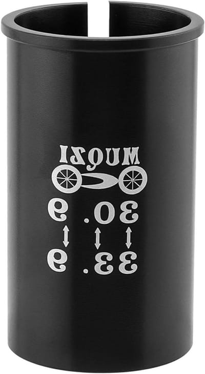 Zadelpen Adapter - Fiets Shim - Fiets Aanpassen - Aluminium Legering - 30.9-33.9 mm - Zwart