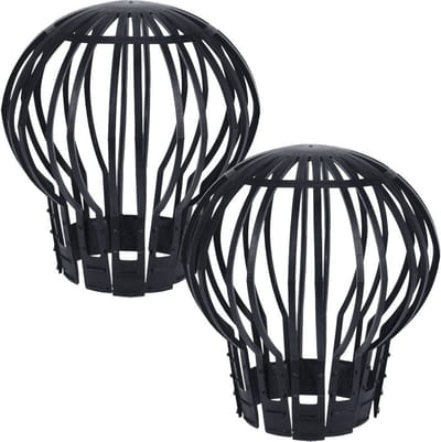 Dakgootbeschermer Plastic Zwart 2 stuks - Bladvanger - Dakgootfilter - Filter voor Dakgoten - Dakgoot - Dakgootbescherming