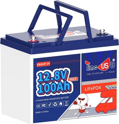 Lithium Accu - LiFePO4 Batterij - Camper Energie - Compact Ontwerp - 16.8 x 26 x 21 cm