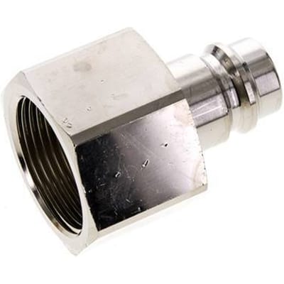 Vernikkeld Messing DN 19 Luchtkoppeling Insteeknippel G 1 1/4 inch Binnendraad - CLP19-F-BN-114