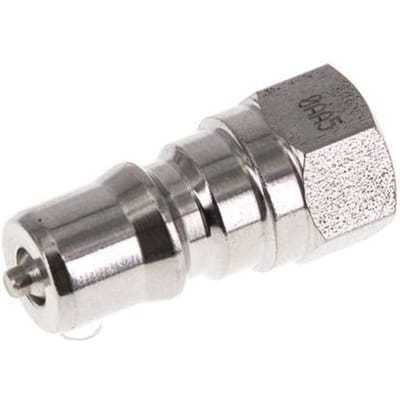 RVS DN 5 Hydraulische Koppeling Insteeknippel G 1/8 inch Binnendraad ISO 7241-1 B D 10.9mm