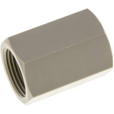 Sok G3/4'' Binnendraad Polypropyleen (PP) 10bar FDA 32mm Hex