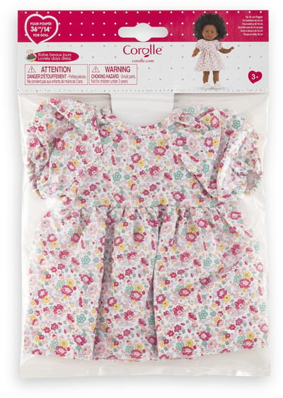 Corolle poppenjurk zomer bloemenprint 36cm - poppenkleding.