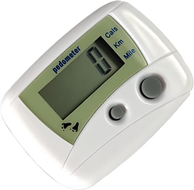 Activiteiten Tracker - Stappenteller Sport - Fitness Doelen - Energiebesparende Chip - 5.5 x 4.5 cm - Wit/Donkergrijs