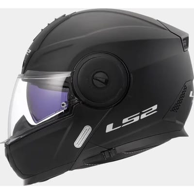 LS2 FF902 Scope II Solid Mat Zwart 06 Systeemhelm - Helm