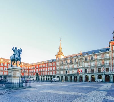 Casa de la Panadería op het Plaza Mayor in Madrid - Fotobehang (in banen) - 250 x 260 cm