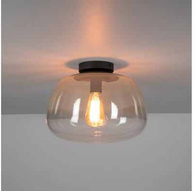 Plafondlamp Pulse Shaded 1L - Amber glas - 36x36x22 cm