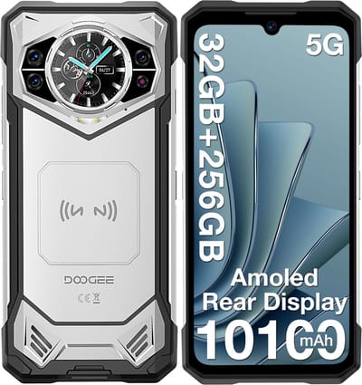 DOOGEE S200 5G - Robuuste Smartphone - Robuuste Telefoon - Android 14 - 32GB RAM + 256GB ROM/2TB TF - 10100 mAh/33W - 6,72 inth + 120Hz - 100MP+20MP Nachtzichtcamera-Zilver