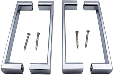 Allecto - Douche Deur Handvat - Douche Glas Deurklink - 145mm Gat naar Gat - Chroom Afwerking - Vervangingshandvat - Geschikt voor Douche Behuizing...