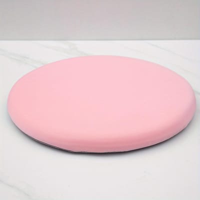 Open ronde ijs-slip vezelstof memory zitkussen voor kantoor- en thuisgebruik, rebound zitkussen voor alle seizoenen 1pc roze