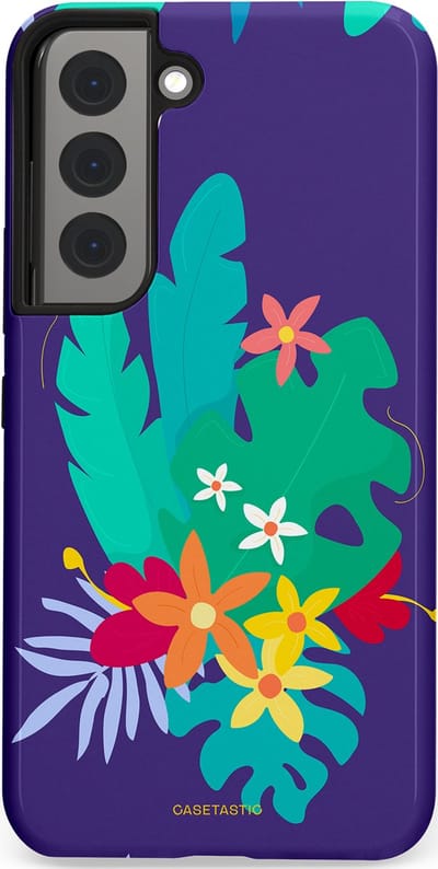 Casetastic Hoesje Geschikt voor Samsung S22 - Stijlvolle Beschermende Duo-layer Case - Surfplant