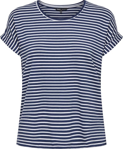 ONLY - ONLMOSTER STRIPE S/S O-NECK TOP JRS NOOS - Dames - T-shirts